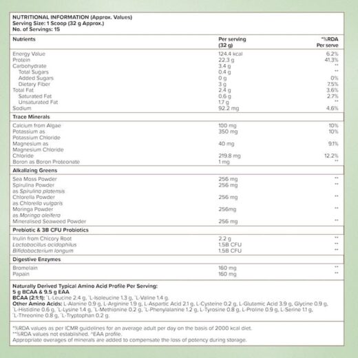 WELLBEING NUTRITION VEGAN PROTEIN 500GRM - Image 4