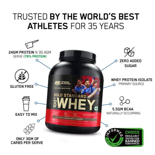 Gold Standard 100% Whey Protein 5lbs - Image 3