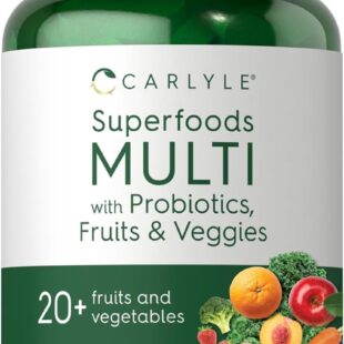 CARLYLE SUPERFOOD MULTIVITAMIN WITH PROBIOTICS FRUIT & VEGGIES